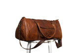 Leather overnight bag