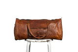 Leather overnight bag